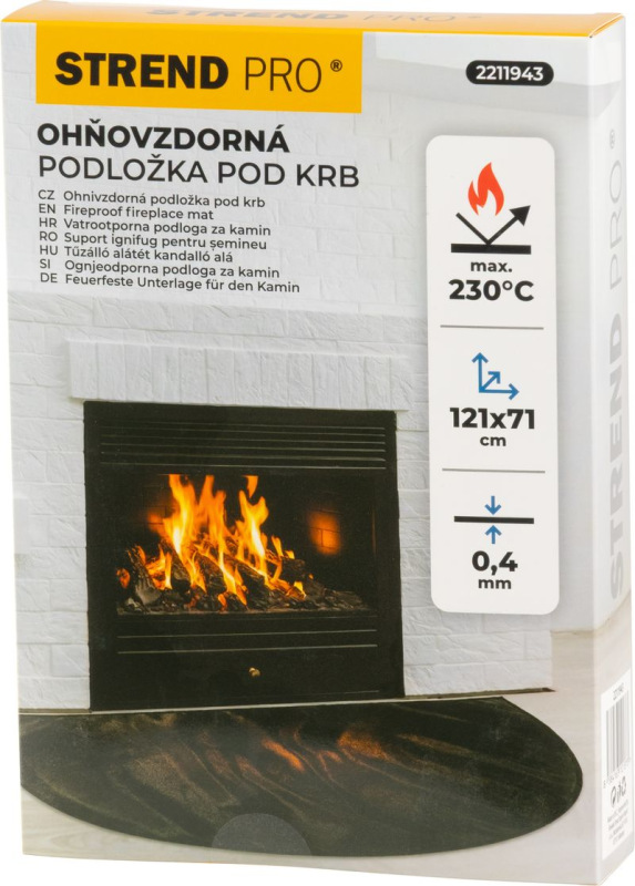 Podložka pod krb Strend Pro, max 230°C, 121x71x0,04 cm 2