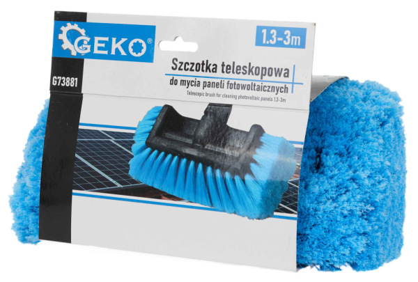 Teleskopická kefa na umývanie fotovoltaických panelov 1,3 - 3 m, GEKO 14