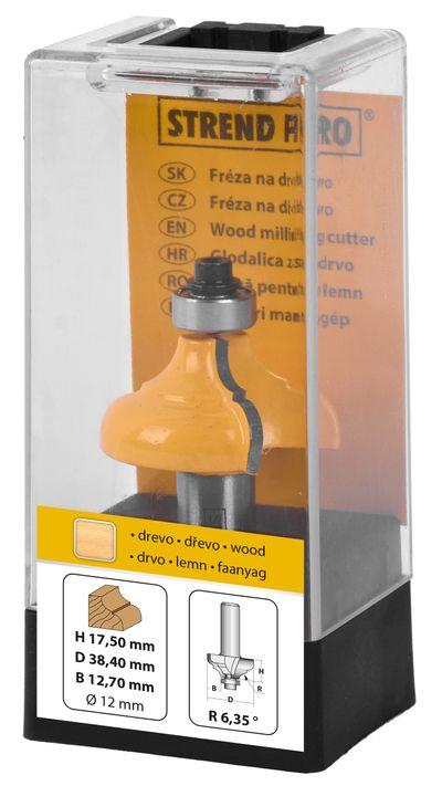 Fréza do dreva Strend Pro S12 mm, YC2404, frézka do hornej frézy, D38.40 H17.50 R6.35 B12.70 1