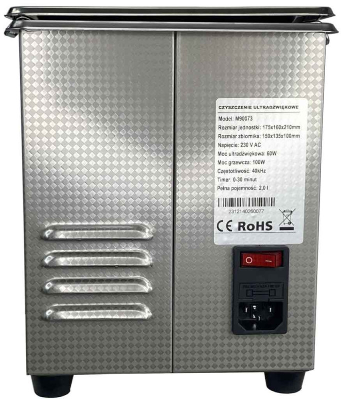 Ultrazvuková umývačka 2 litrová, MAR-POL 1