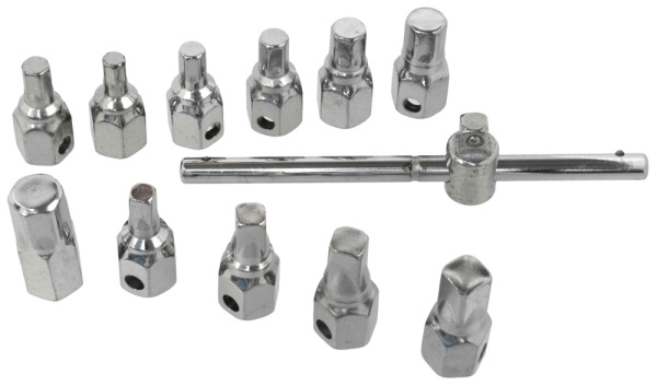 Sada kľúčov na zátky olejových vaní, GEKO