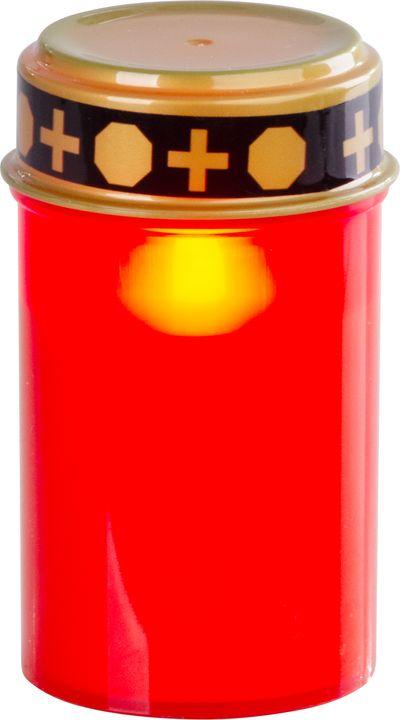 Kahanec MagicHome TG-10, s LED sviečkou, na hrob, červený, 12 cm, (súčasť balenia 2xAA)