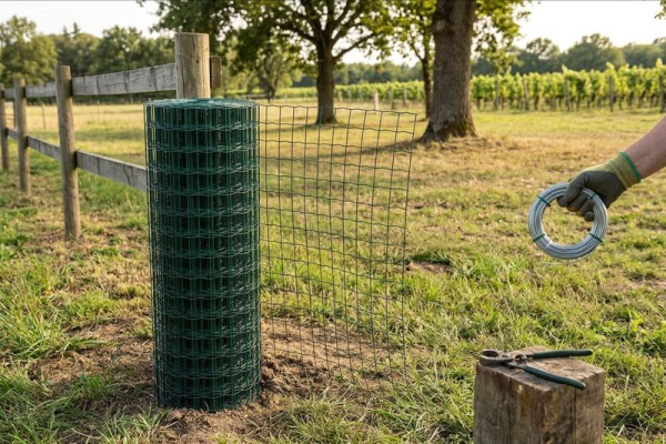 Pletivo EUROPLAST 3, 1500/50x50/2,20 mm, zelené, RAL 6005, Zn+PVC, ohradové, bal. 25 m 1