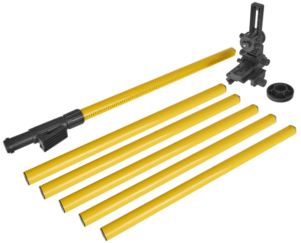Teleskopický nosný stĺp pre laser 420 cm + adaptér pre sklony, GEKO 2