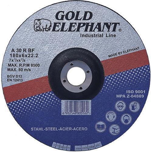 Kotúč Gold Elephant Blue 41A 125x1,6x22,2 mm, rezný na kov A30TBF