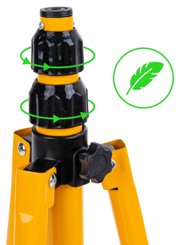 LED reflektor 2x100W s teleskopickým stojanom, studená biela 6500K, KELTIN 8