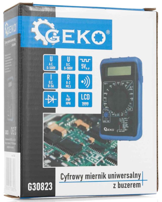 Digitálny multimeter so zvukovou signalizáciou, GEKO