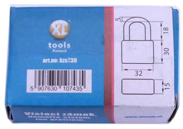 Zámok visiaci liatinový 32 mm, XL-TOOLS 2