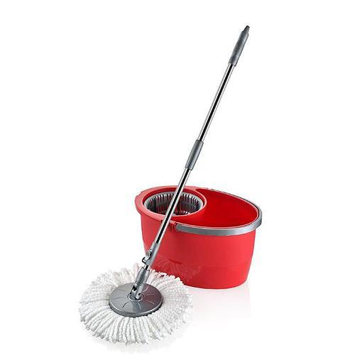 Mop proff® Quatro, 16l, rotačný, teleskopický, červená