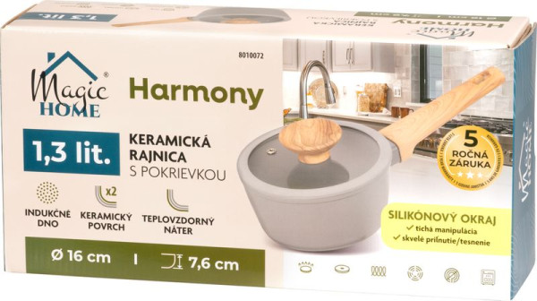 Rajnica MagicHome Harmony, so sklenenou pokrievkou, 16 cm 1