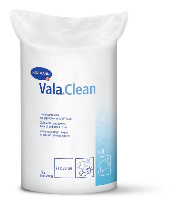 Utierky Vala Clean roll, jednorazove, 22x30 cm, bal. 175ks