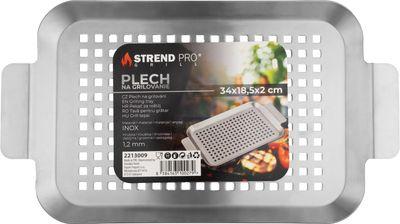 Plech Strend Pro Grill, na grilovanie, nerez, 34x18,5x2 cm 2