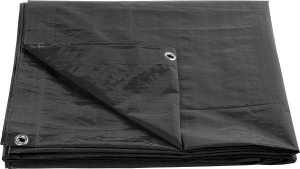 Plachta Tarpaulin Strong 4x6 m, 200 g/m, zakrývacia, antracit, s okami