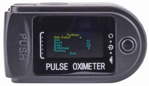 Pulzný oximeter, 0-100% , farebný display, POWERMAT 8