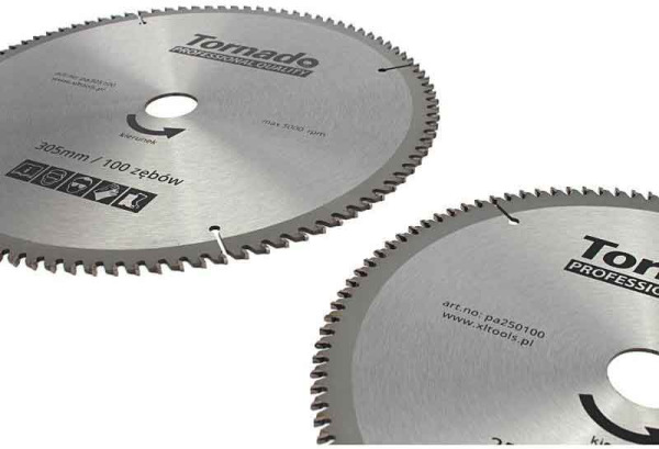 Pílový kotúč s SK plátkami 210 x 2,5 x 30, 100 zubov, na rezanie hliníka, TORNADO 3