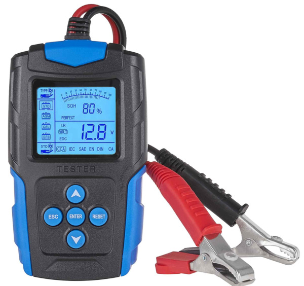 Tester na meranie akumulátorových batérii 12/24V 3Ah-200Ah, GEKO 1