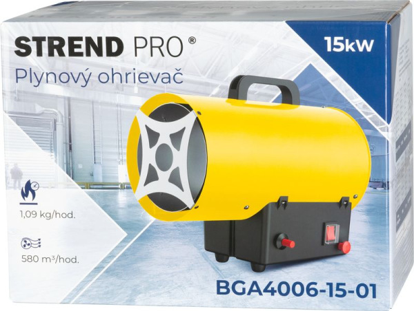 Ohrievač Strend Pro BGA4006-15-01, max. 15 kW, plynový 5