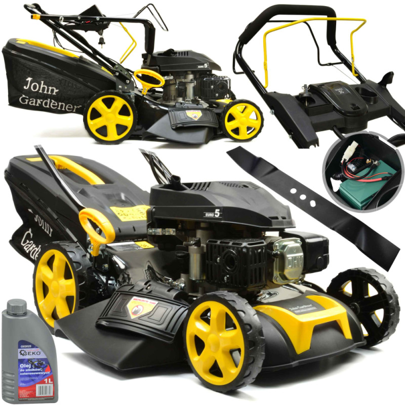 Kosačka na trávu benzínova nôž 51cm, 3,6 kW, objem motora 173 cm3, JOHN GARDENER 7