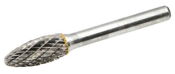 Technická fréza oválna predĺžená 10 x 25 mm, dĺžka 66 mm, stopka 6 mm, GEKO
