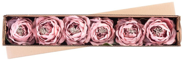 Kvet MagicHome, ruža rozvitá, ružová, stonka, veľkosť kvetu: 11 cm, dĺžka kvetu: 22 cm, bal. 6 ks 1