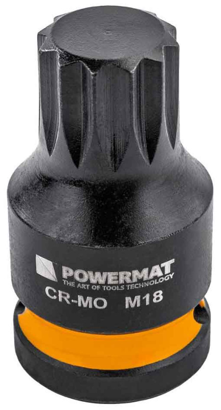 Sada krátkých a dlhých úderových hlavíc M14, M16, M18, 6-dielna, POWERMAT 4