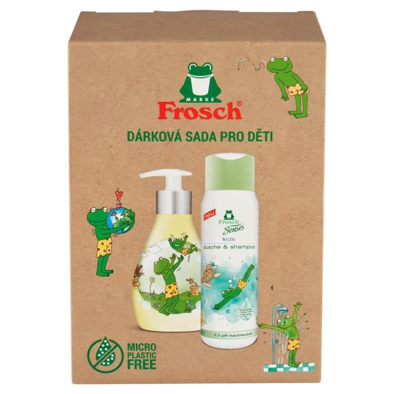 Súprava darčeková Frosch, sprchový gél a šampón, detská, 2x300 ml