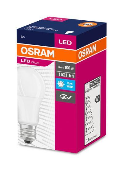 Žiarovka OSRAM® LED FR 100 (ean3428) non-dim, 13W/840 E27 4000K Value CLASSIC A 1