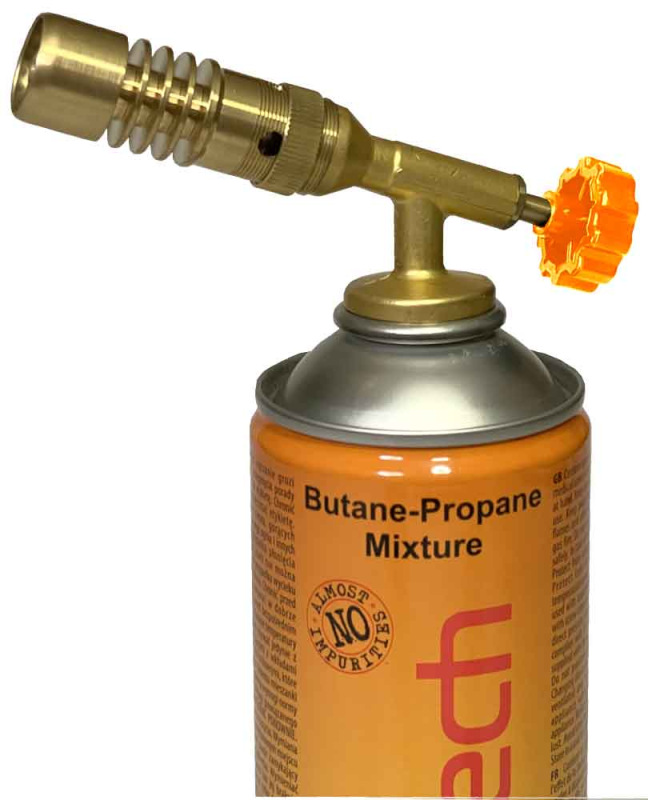 Spájkovacia lampa na plynovú kartušu, 7/16" závit, ELICO 7