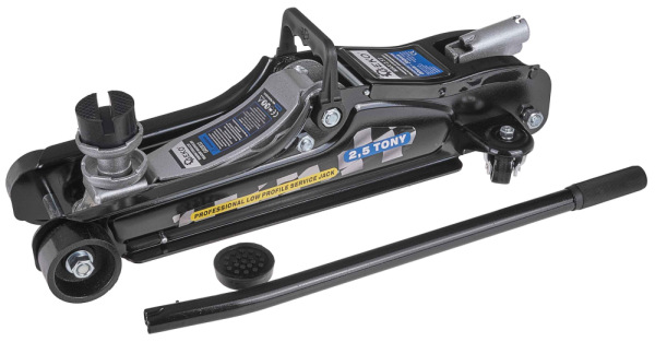 Zdvihák hydraulický pojazdný nízky 2.500 kg, 85-380 mm, kartón, GEKO 1