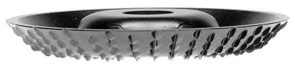 Rašpľa do uhlovej brúsky šikmá, 45°, 125 x 22,2 mm stredný zub, TARPOL, T-90