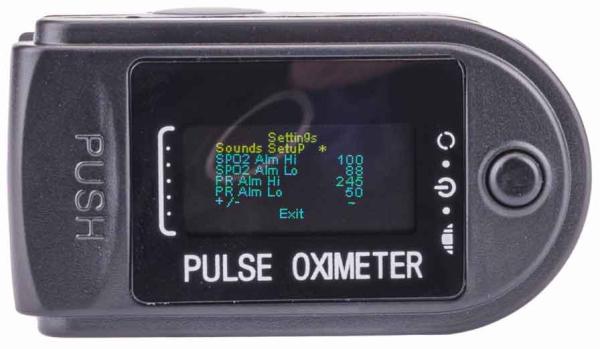 Pulzný oximeter, 0-100% , farebný display, POWERMAT 7