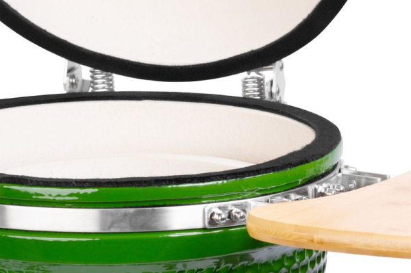 Gril Strend Pro Kamado Egg 16", priemer 33,50 cm, gril výška 73 cm, zelený, 40x57x97,50 cm 8