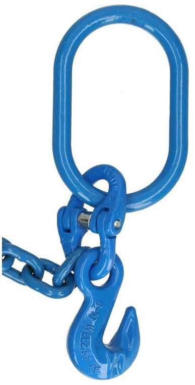Ťažná reťaz G100, D8x24 mm, dĺžka 3 m, 2 háky a spojka, XL-TOOLS 6
