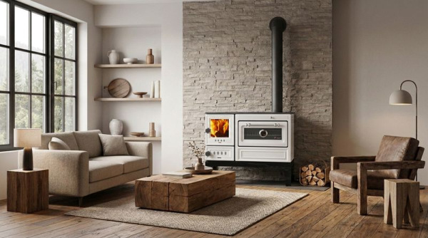 Sporák 6020-U AURA L, 9kW, pravý, biely, 900x560x770mm 1