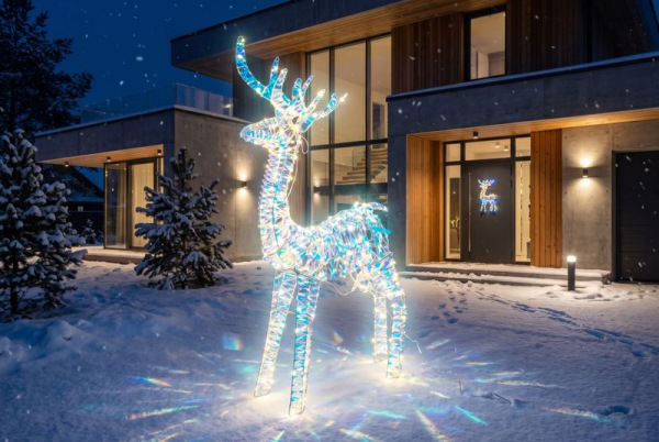Dekorácia MagicHome Vianoce, jeleň, 280xLED, teplá biela, 105 cm 2
