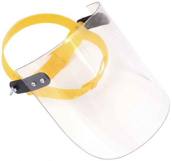 Ochranný štít na tvár z polykarbonátu, hrúbka  1,5 mm, XL-TOOLS