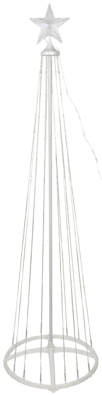 Dekorácia MagicHome Vianoce, stromček, 190xLED, studená biela, plast-meď, 50x180 cm 1