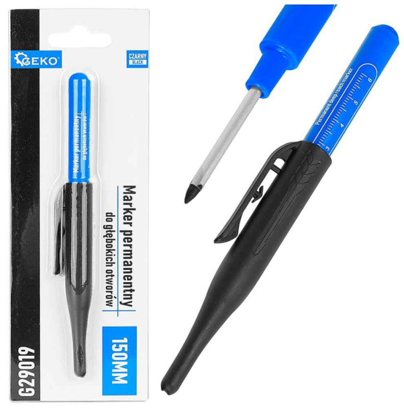 Fixa s úzkym hrotom do hlbokých otvorov, GEKO