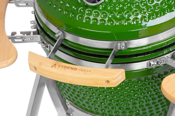 Gril Strend Pro Kamado Egg 16", priemer 33,50 cm, gril výška 73 cm, zelený, 40x57x97,50 cm 3