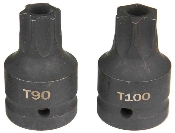 Sada úderových hlavíc TORX + SPLINE 3/4" T70, T80, T90, T100, M16, M18, 6-dielna, MAR-POL 1