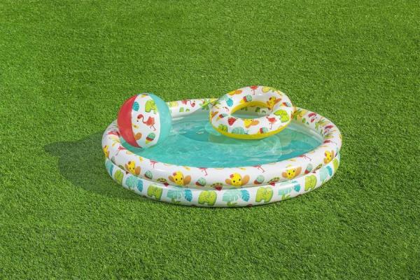Bazénik Bestway® 51124, Play Pool Set, detský bazén, lopta, kruh, 122x20 cm