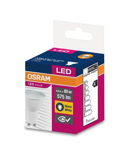 Žiarovka OSRAM® LED GU10 80 (ean8852) 120° 6,9W/2700K Value PAR16