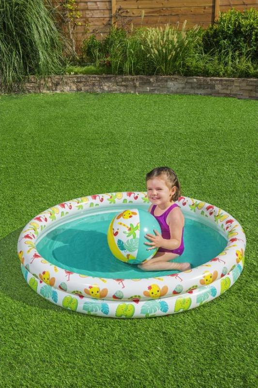 Bazénik Bestway® 51124, Play Pool Set, detský bazén, lopta, kruh, 122x20 cm