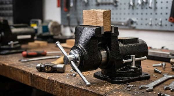 Zverák Strend Pro, 125 mm, dielenský, otočný 1