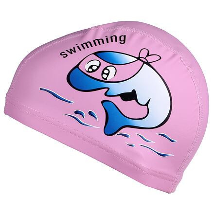 Merco Dolphin detská plavecká čiapka ružová