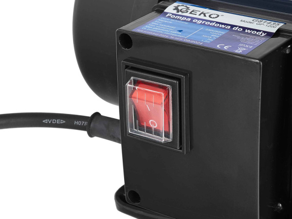 Čerpadlo záhradné 1200W, 230V/50Hz, 3800L/h, sacia výška 7 m, GEKO 7