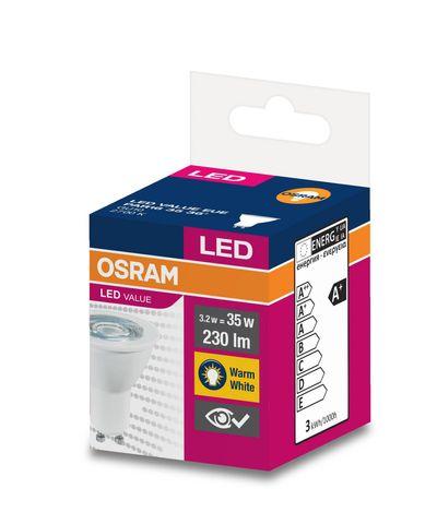 Žiarovka OSRAM® LED GU10 35 (ean8555) 36° 2,8W/2700K Value PAR16 1