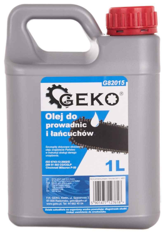 Olej na mazanie reťazí motorových píl 1 liter, GEKO