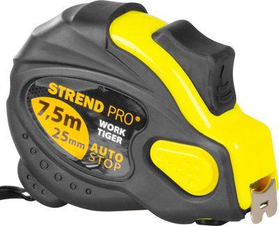 Meter Strend Pro WorkTiger 7H 7,5 m, 25 mm, Autostop, zvinovací, pogumovaný 1