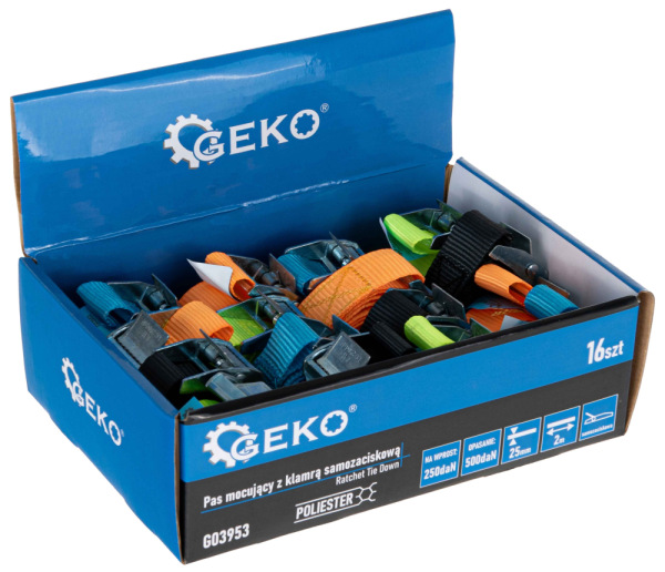 Remeň s prackou 500 kg, 2m x 25mm, GEKO 4